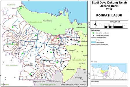 STUDI DATA DAYA DUKUNG TANAH  DI JAKARTA BARAT 2012